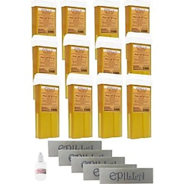 Roll On Sir Ağda Kartuş Naturel 12 Adet-5 Paket Ağda Bezi Ve Ağda Yağı Hediye