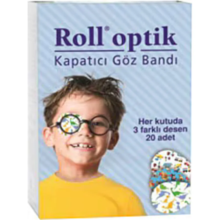 Roll Optik 20'li Erkek Çocuk Göz Kapama Bandı