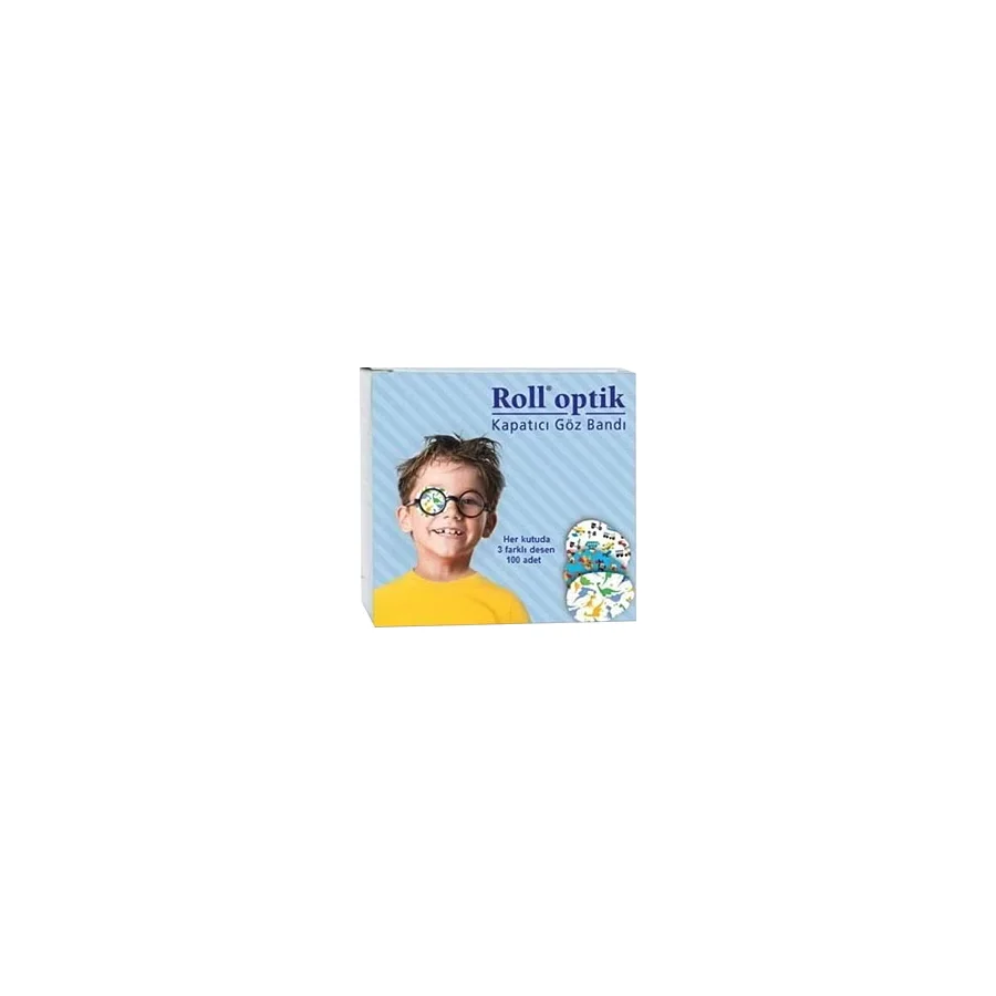 Roll Optik 3 Desenli 100'lü Erkek Çocuk Göz Kapama Bandı