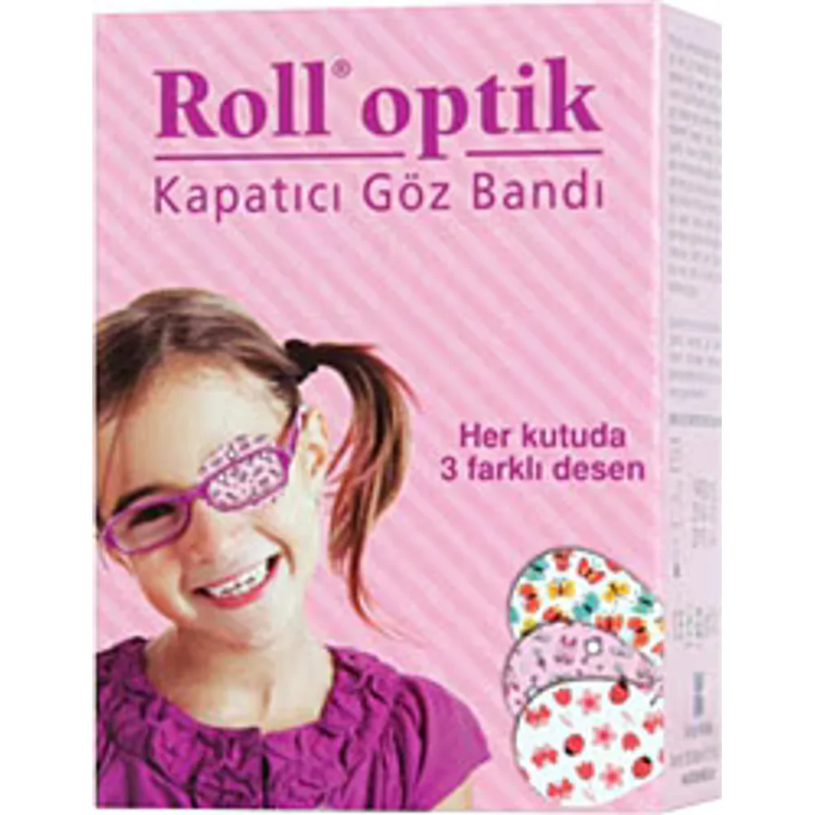 Roll Optik 3 Desenli 20'li Kız Çocuk Göz Kapama Bandı