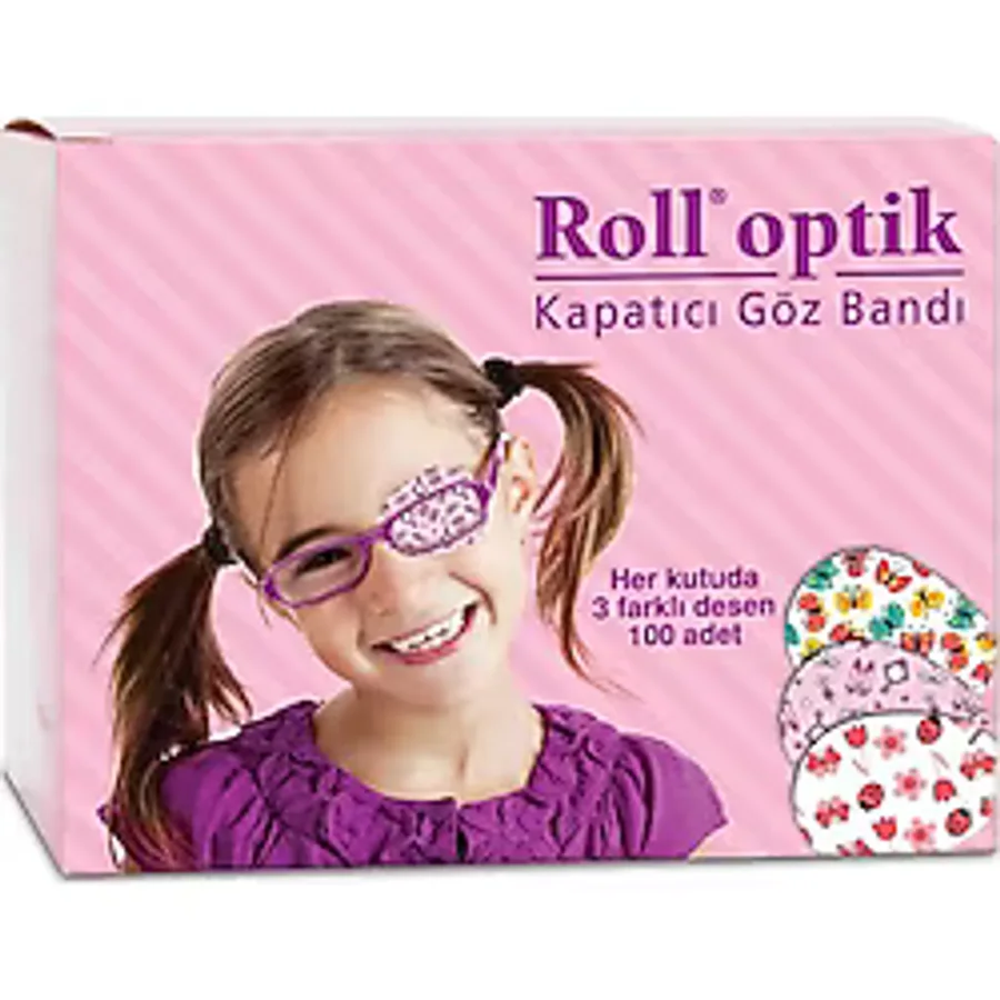 Roll Optik Kapatıcı Göz Bandı Kız 100 Adet