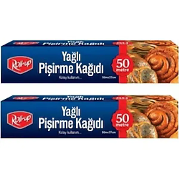 Roll-Up Yağlı Pişirme Kağıdı 37x50 Metre (2 Adet) Yüksek Performans ve Kolay Kullanım - 37 x 50 m