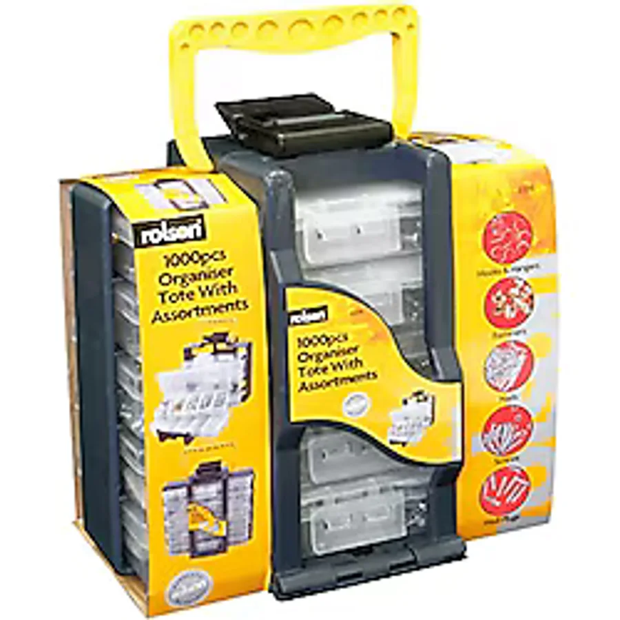 Rolson 61219 Karışık 1000 Adet Çivi Dübel Vida Seti