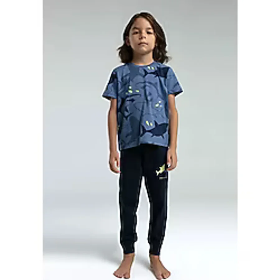 Rolypoly Erkek Çocuk Mavi Pijama Takımı