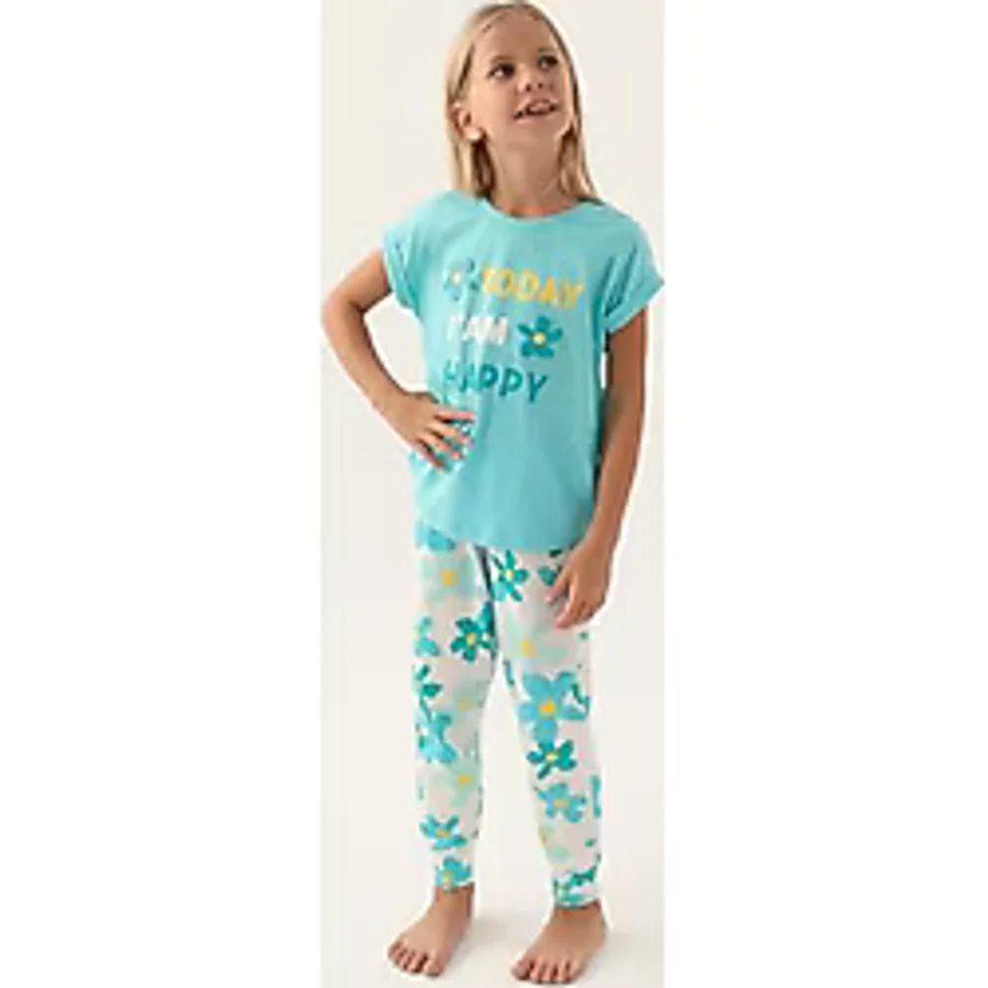 Rolypoly Kız Çocuk Mavi Pijama Takımı