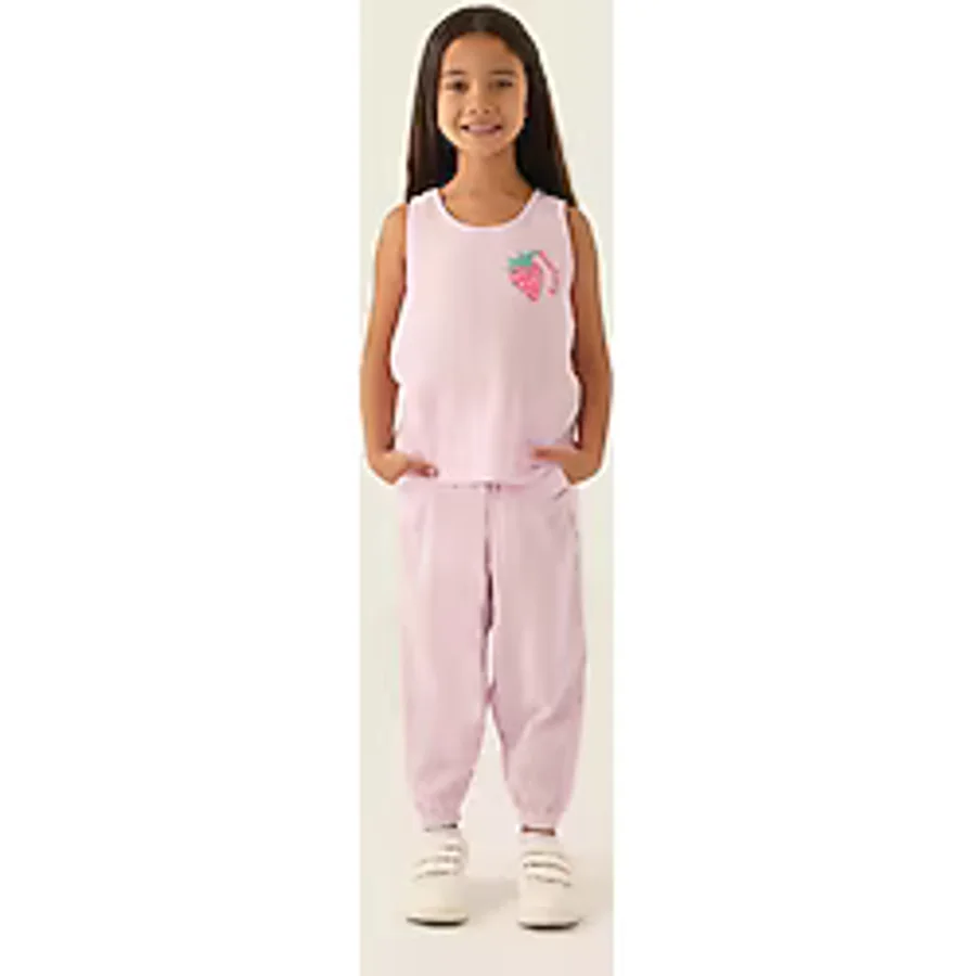 Rolypoly Kız Çocuk Mor Pijama Takımı