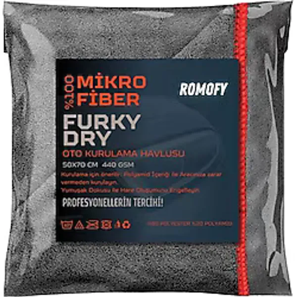 Romofy Mikrofiber Oto Kurulama Bezi - Süper Emici Araç Kurulama Havlusu - Araba Temizlik Yıkama ve Kurulama Havlusu - 440 GSM 50x70 Cm