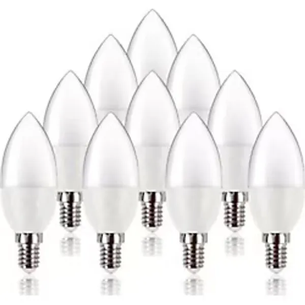 RONIE 5-7w Led Buji Ampul E14 Led Ampul Mum Ampul Ince Duy Beyaz Işık 10'lu Paket