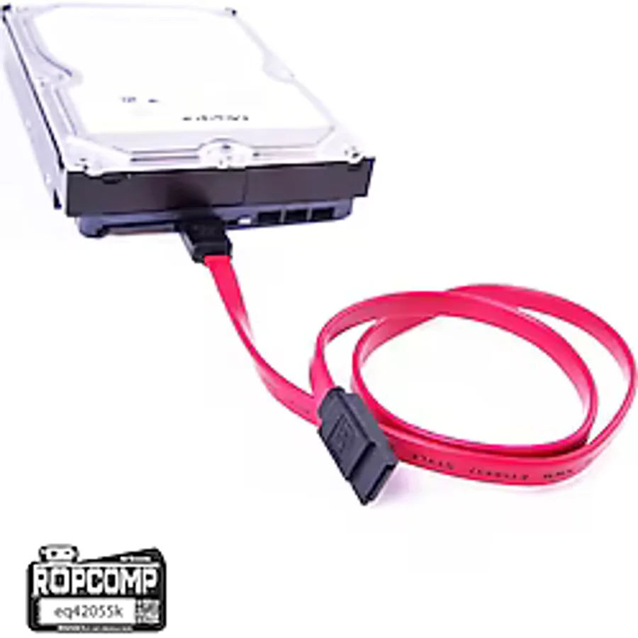 Ropcomp Harddisk Hdd Ssd Dvd Rom Sata 3.0 Veri Kablosu 6.0 Gbps Kırmızı Düz Kırmızı