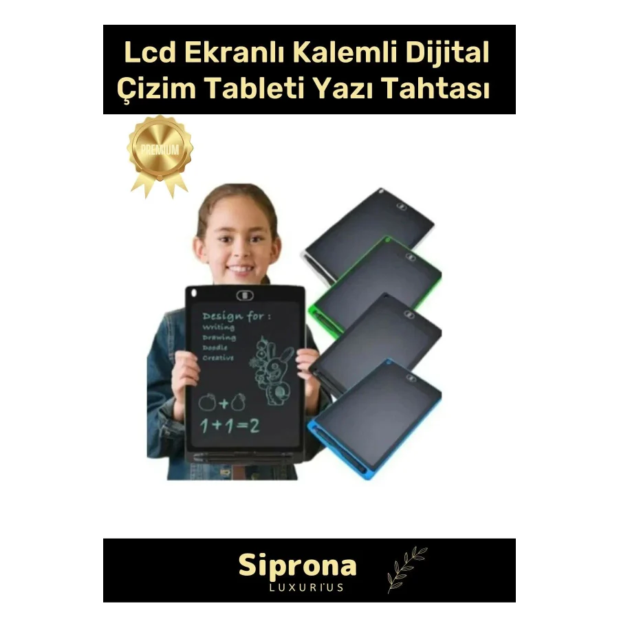 Rosa Sipresso Lcd Ekranlı Kalemli Dijital Çizim Tableti Yazı Tahtası Boyama Resim İçin Akıllı Çocuk Tablet 8,5 Inç