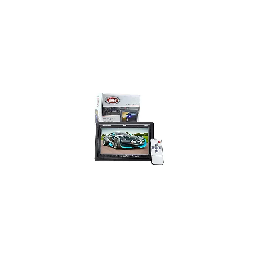 Rose MR-07 7'' Araç İçi LCD Monitör Yüksek Çözünürlük ve Çok Amaçlı Kullanım Özellikleriyle