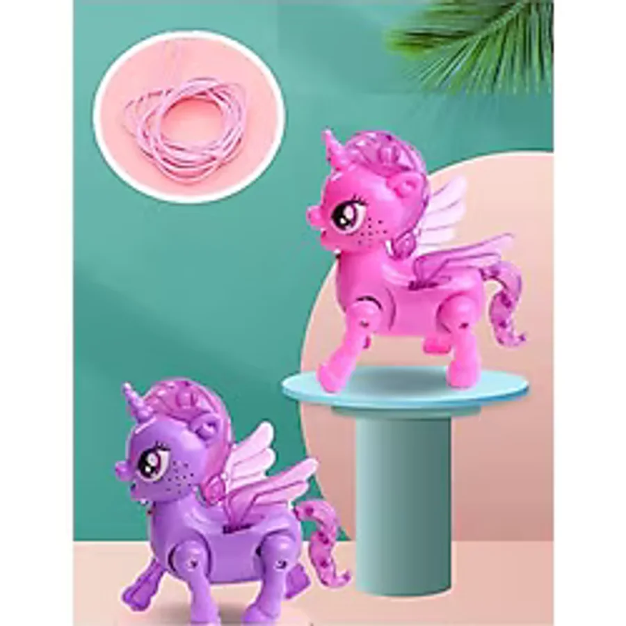 Roseroi Bebeklerin Emekleme Arkadaşı Sesli Işıklı Yürüyen Unicorn Oyuncak 1 Adet