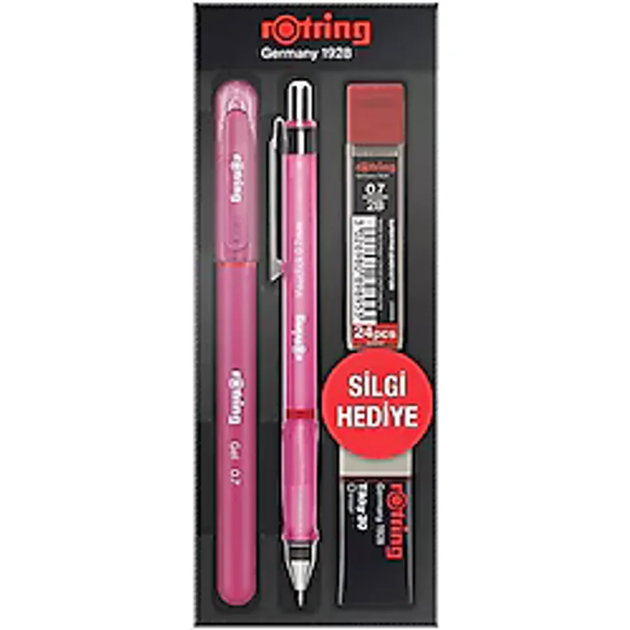 Rotring Visuclick + Jel Pembe 0.7 mm Okul Seti