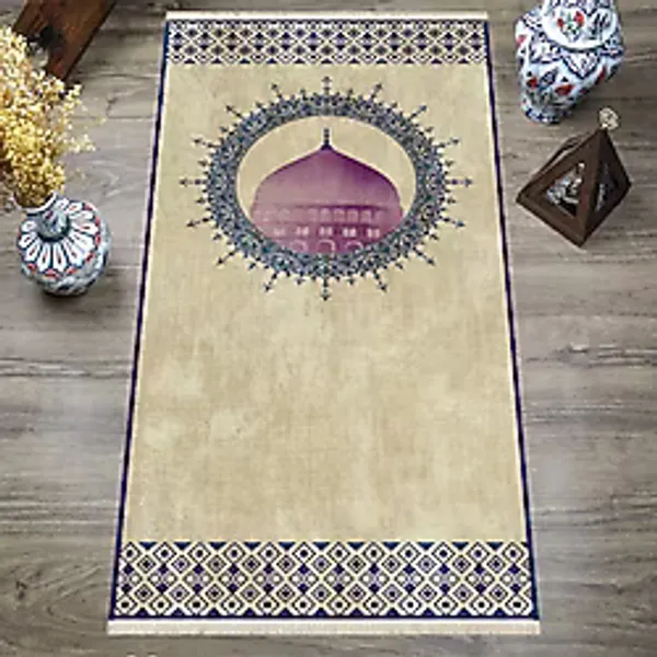 Rovigo Home Dijital Baskılı, Yıkanabilir, Yumuşak Dokulu Çocuk Ve Yetişkin Seccade S-Dot-Sn-015