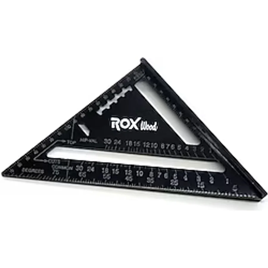 Rox Wood 0023 175 mm Alüminyum Üçgen Marangoz Gönyesi