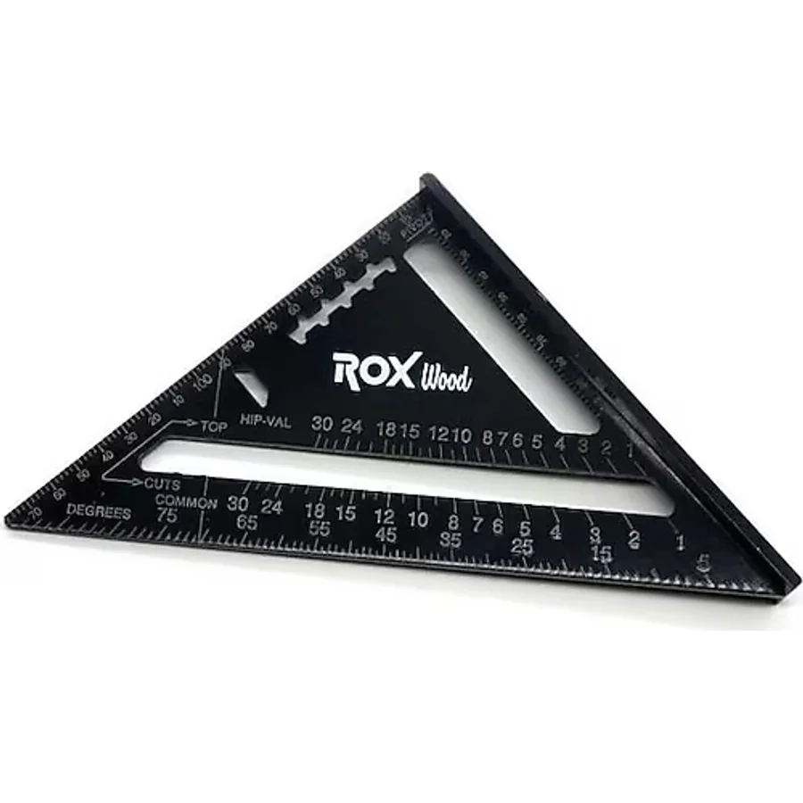 Rox Wood 0023 175 mm Alüminyum Üçgen Marangoz Gönyesi
