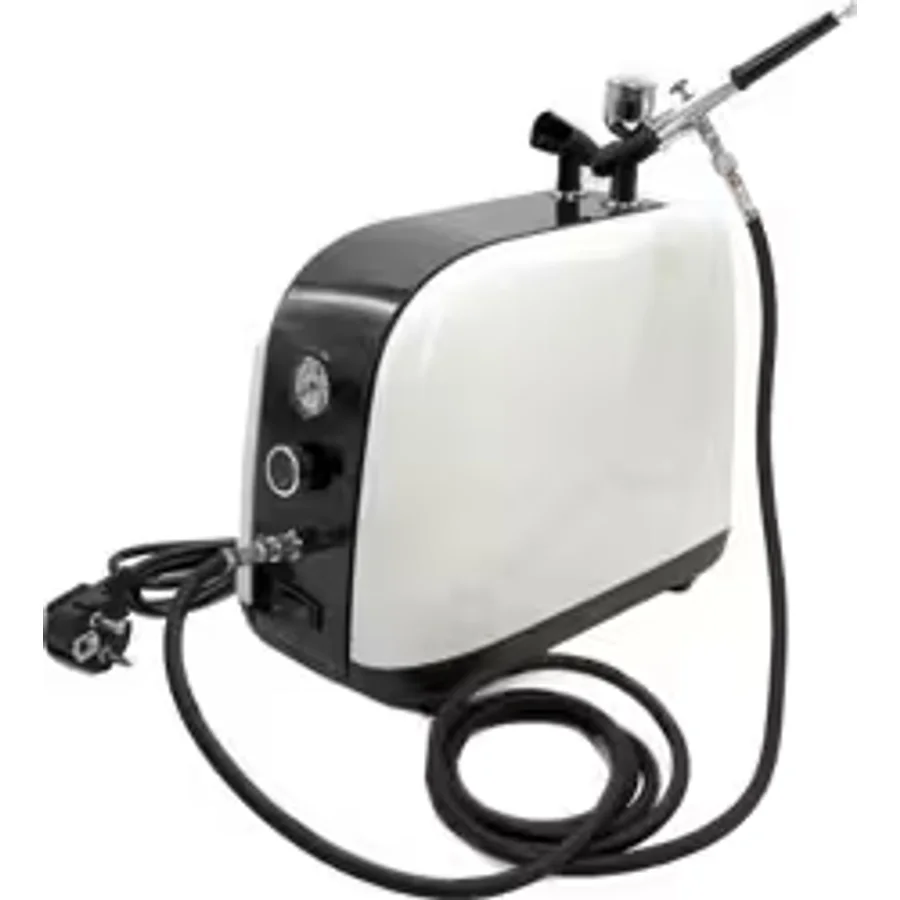 Rox Wood 0067 Profesyonel Airbrush Kompresör Mini Boya Tabancası Seti