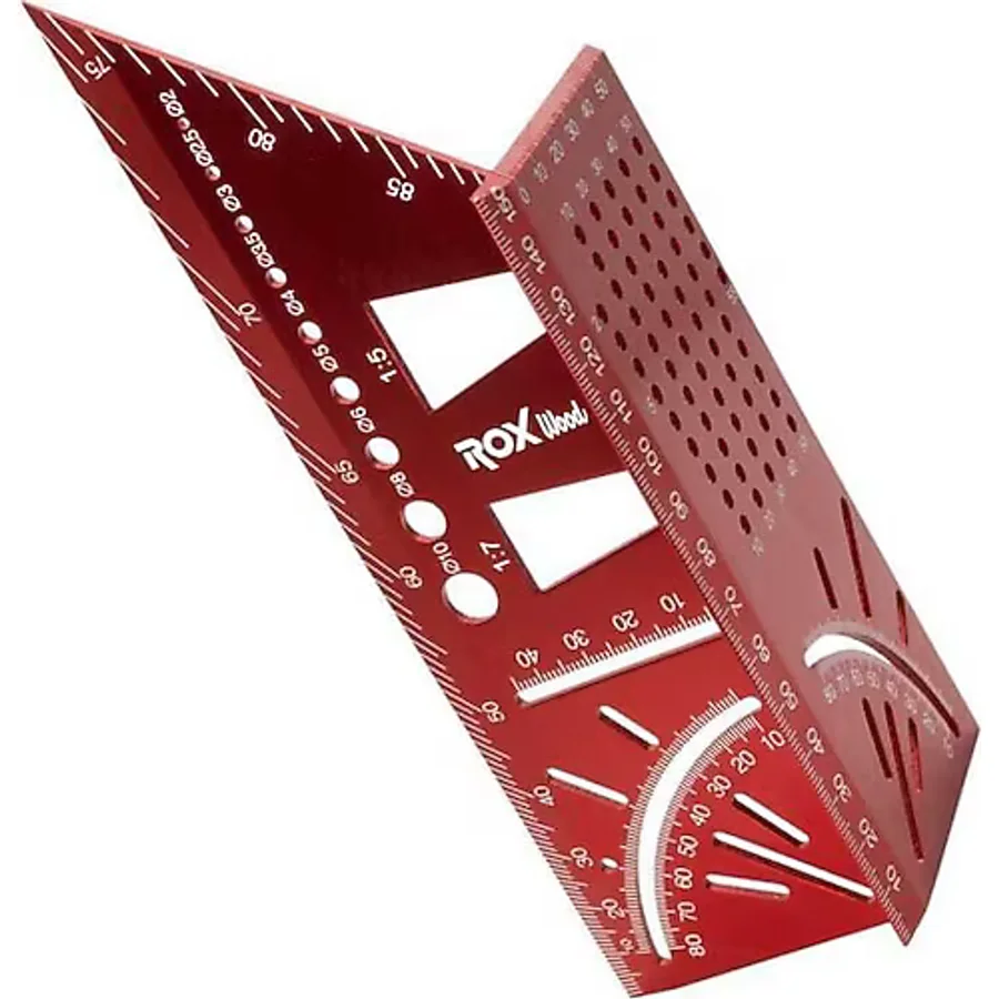 Rox Wood 0092 150 mm Alüminyum 3D Açılı Marangoz Gönyesi