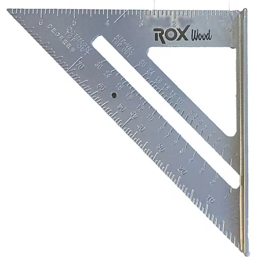 Rox Wood 0099 7 inç Alüminyum Üçgen Marangoz Gönyesi