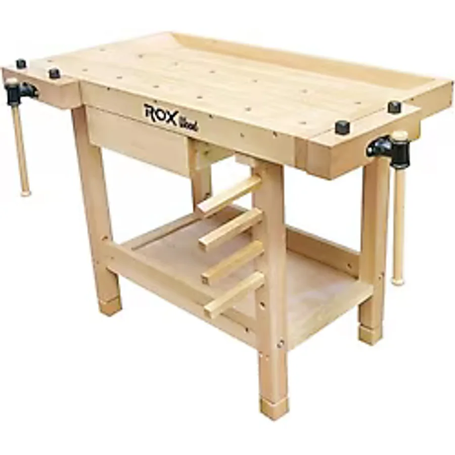 Rox Wood 0111 Iki Mengeneli Hobi Ahşap Oyma Marangoz Çalışma Tezgahı 106 cm - Rox Wood 0111 İki Mengeneli Hobi Ahşap Oyma Marangoz Çalışma Tezgahı 106 cm