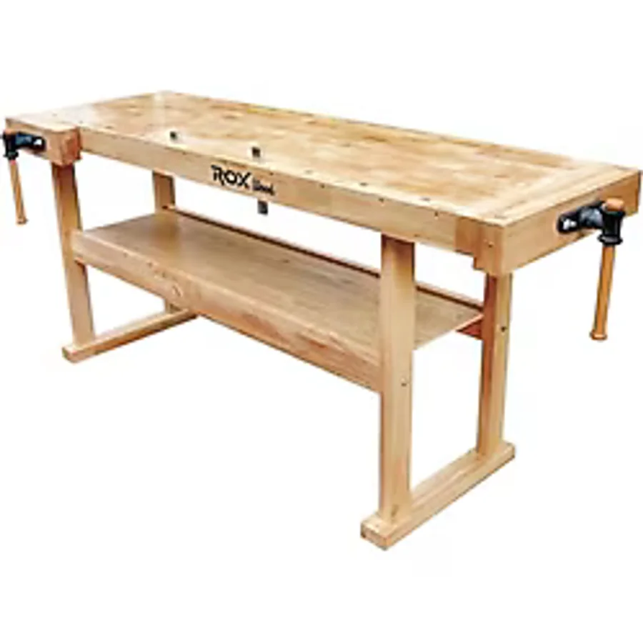 Rox Wood 0112 İki Mengeneli Hobi Ahşap Oyma Marangoz Çalışma Tezgahı 190 cm