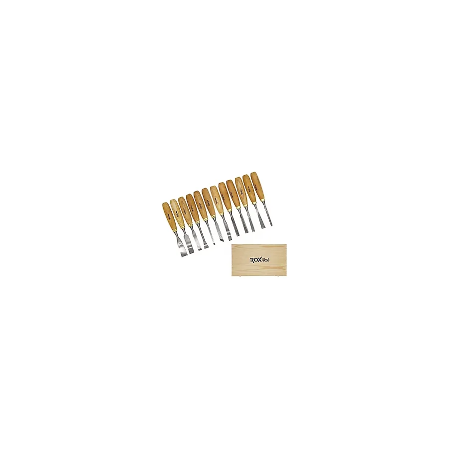 Rox Wood 15399097 Ahşap Oyma 12 Parça Iskarpela Seti