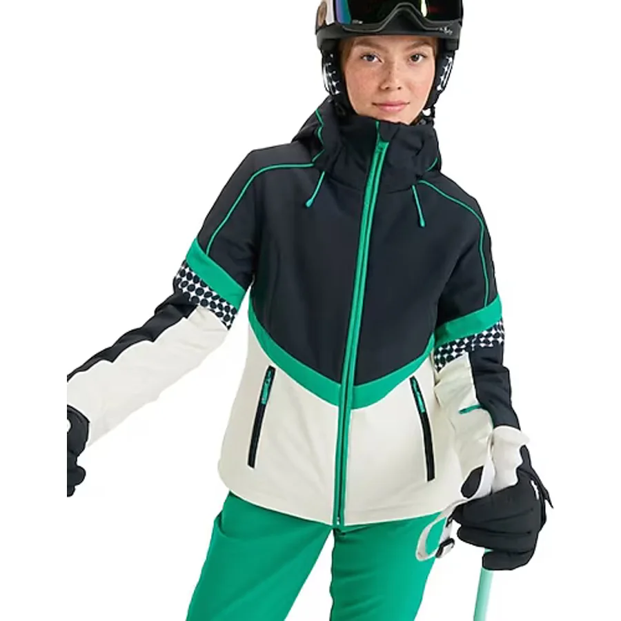 Roxy Peak Chic Softshell Kadın Gri Kayak Montu