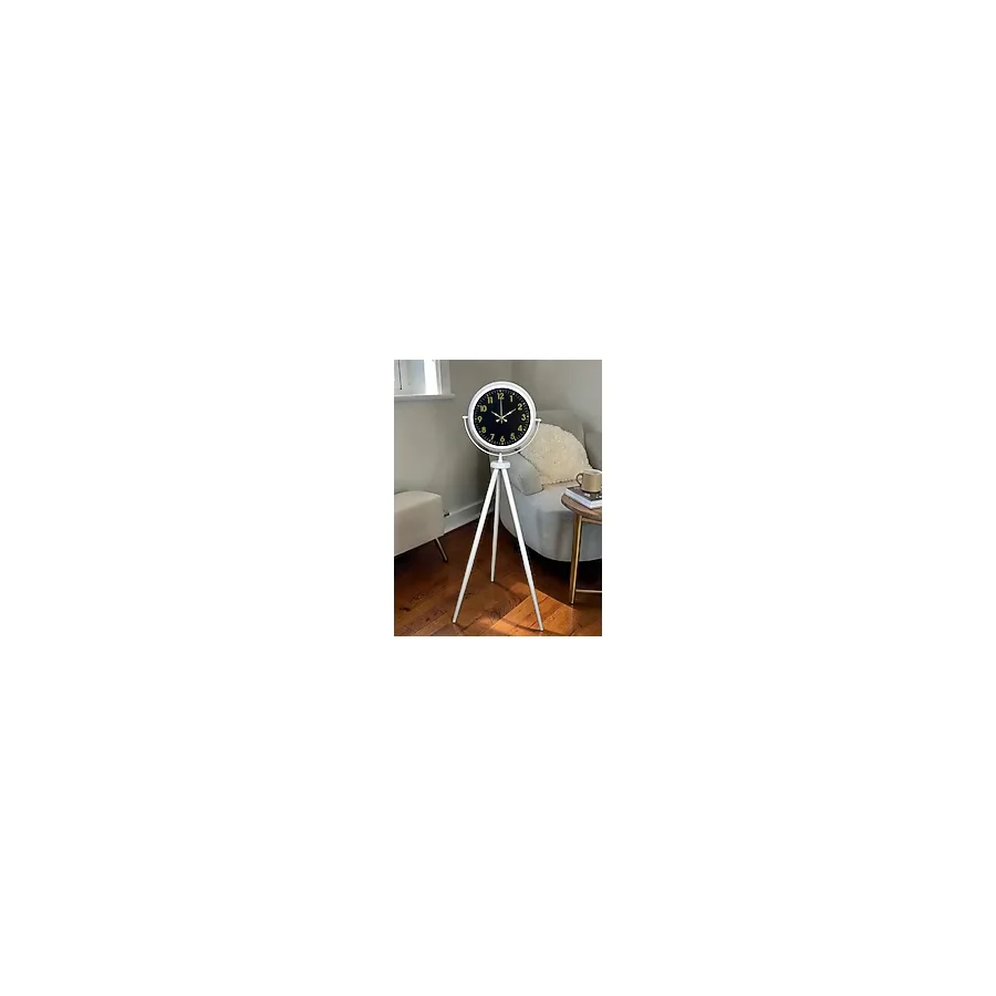 Royal Gold Rakamlı Beyaz Tripod Ayaklı Saat