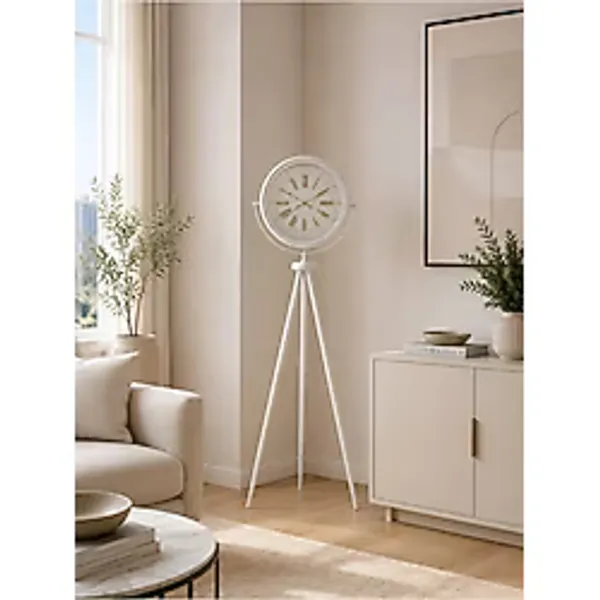 Royal White Gold Roma Rakam Tripod Ayaklı Saat