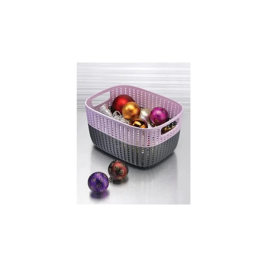 Royaleks Group Örgü Desen Sepet 3 Lt Çift RenkStok Royaleks-G649