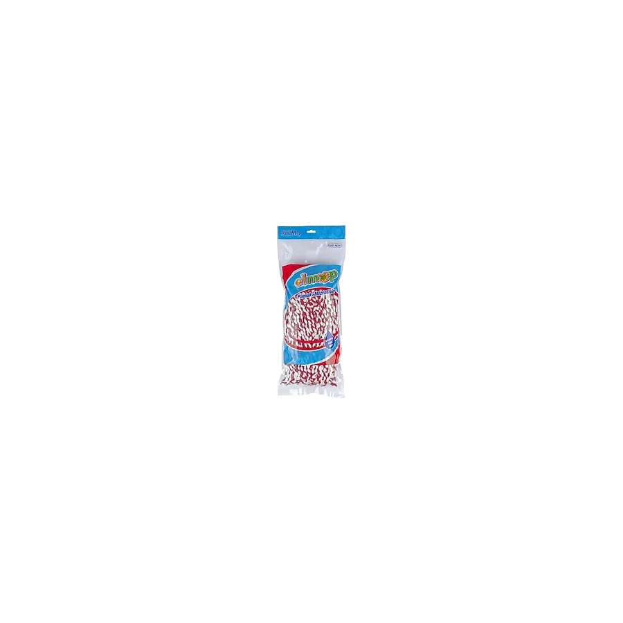 Royaleks Group Yedek Islak Vidalı Mop Paspas Püskül Ucu - Pamuklu Mikrofiber Ipli Mop Yedeği Başlığı Royaleks-PM01