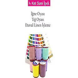 Royaleks Oyalı 4 Kat Suni İpek İplik İğne Oyası Boncuk İpi Tığ Oyası No:535
