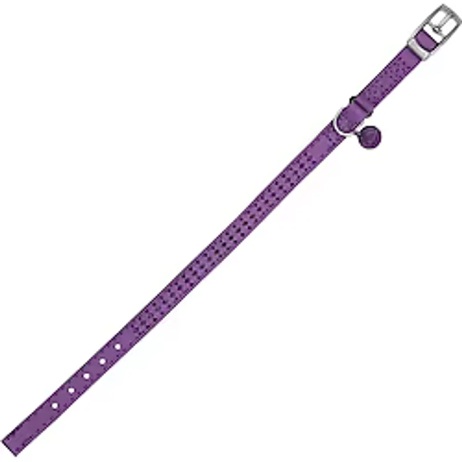 Royalist PC-13 Taşlı Kedi-Köpek Tasması 10mmx30cm Mor