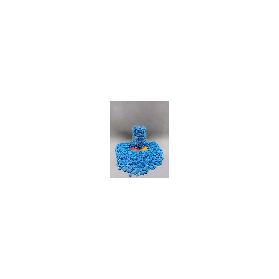 Royall Craft 1 KG Mavi Akvaryum Taşı Parlak Dekoratif- Akvaryum Taşları (1-2 cm)