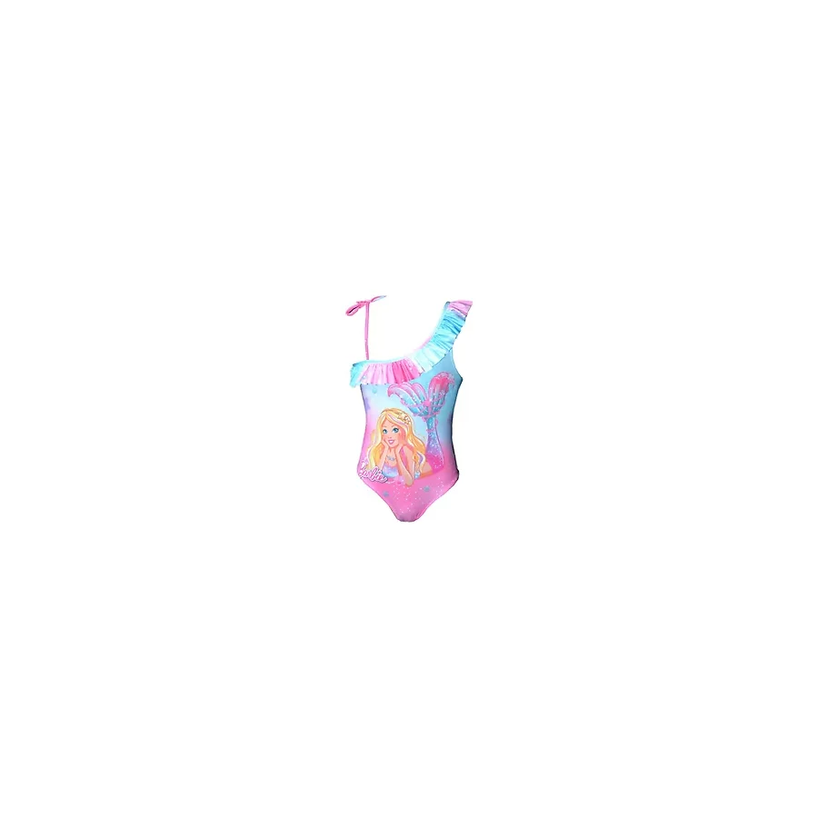 Rs Ramuni Kız Çocuk Mayo Barbie Deniz Kızı - Pembe - 11 - 12 Yaş