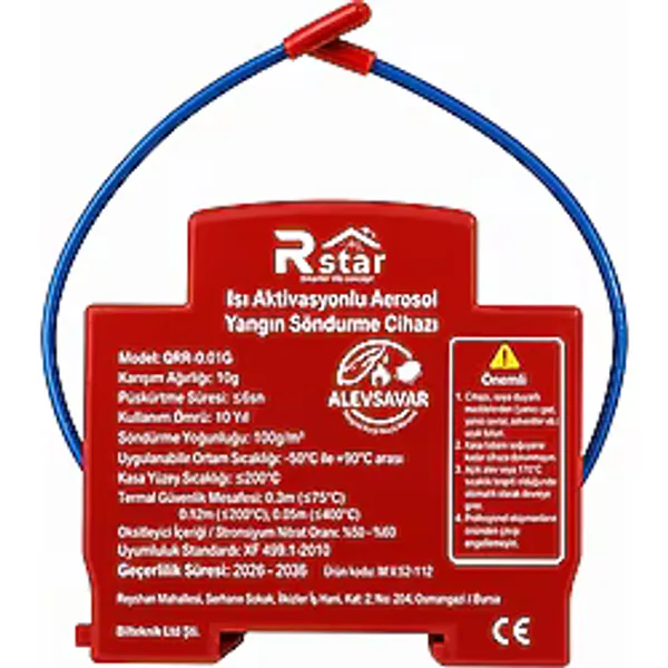 Rstar Aerosol Yangın Söndürme Şalteri Elektrik Panosu İçin Otomatik Yangın Söndürme Cihazı