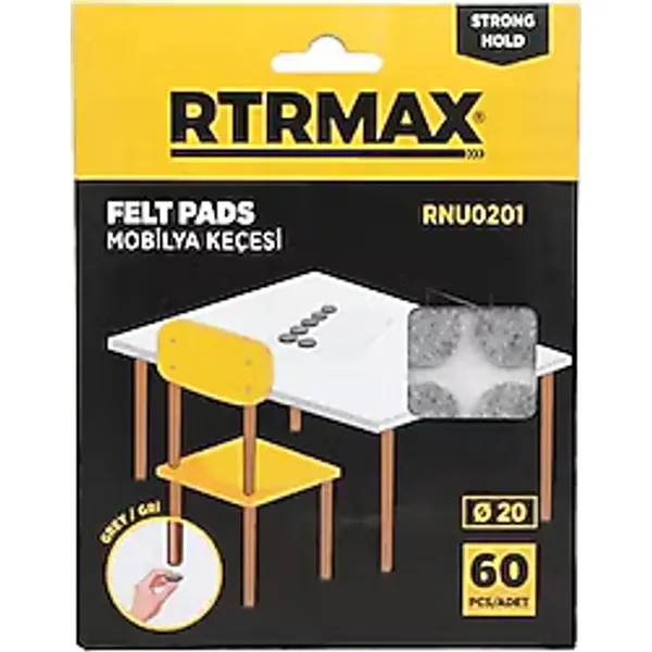 Rtrmax RNU0201 Gri Mobilya Keçesi