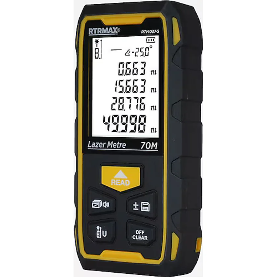 Rtrmax RTM037G 70 m Şarjlı Lazer Metre