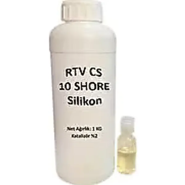 RTV-2 Kalıp Silikonu 10 SHORE Yarı Şeffaf (1 KG)