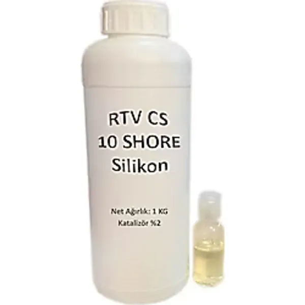 Rtv-2 Kalıp Silikonu 10 Shore Yarı Şeffaf (1 Kg) - Standart