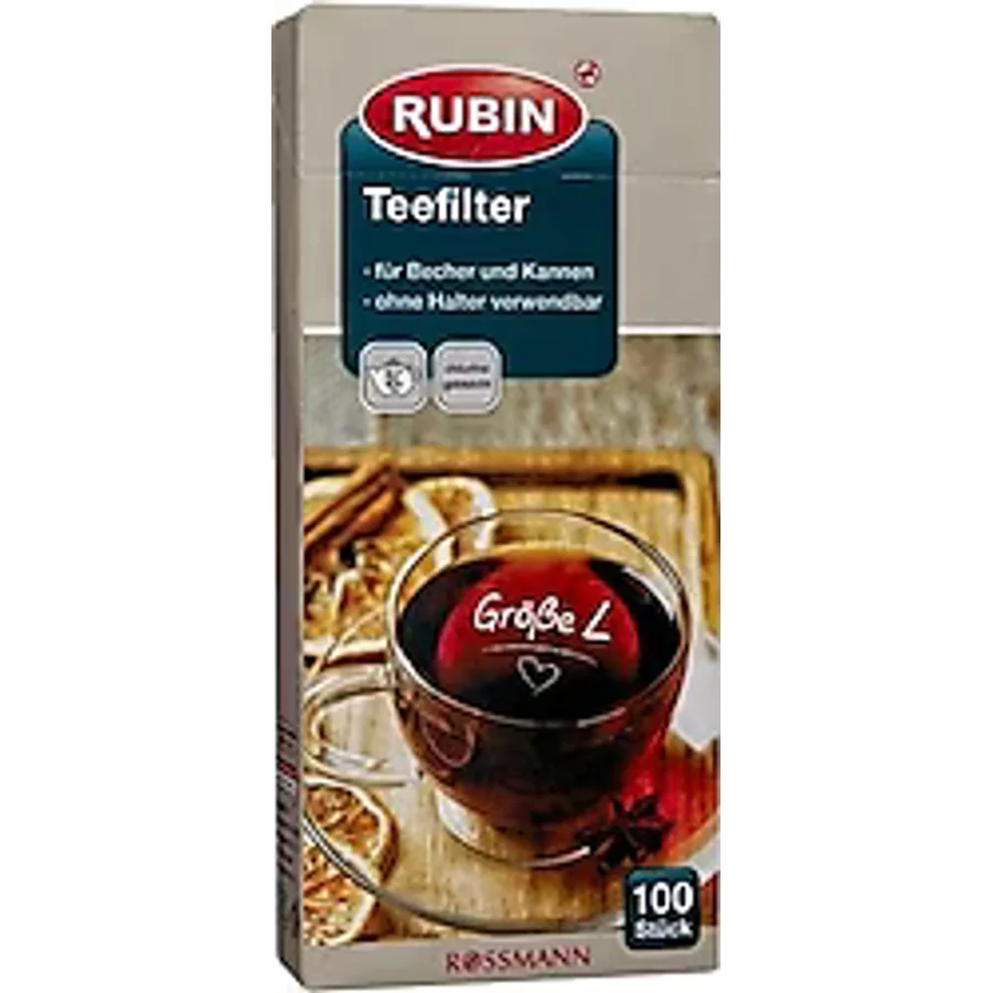 Rubin Büyük Boy 100 Adet Çay Filtresi