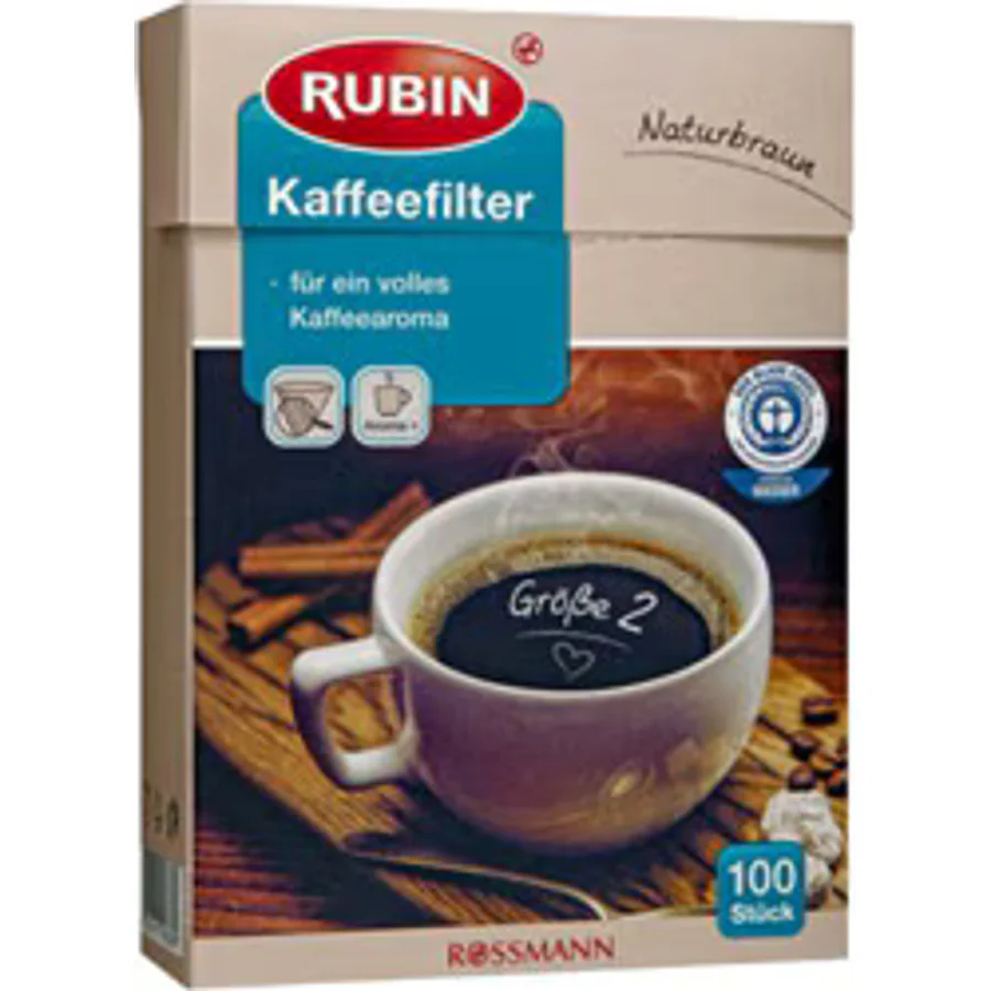 Rubin No:2 100'lü Doğal Kahverengi Filtre Kahve Kağıdı