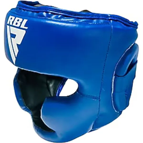 RUBL Boks Başlığı, Kick Boks Kafa Koruyucu, MMA ve Muay Thai Sparring Antrenman Kaskı, Ayarlanabilir Mavi Baş Koruması