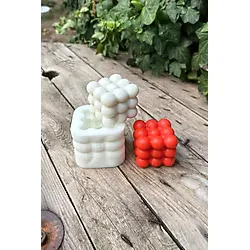 Rufus Concept Bubble Küp Tekli Mum Kalıbı (Silikon) 1 Adet