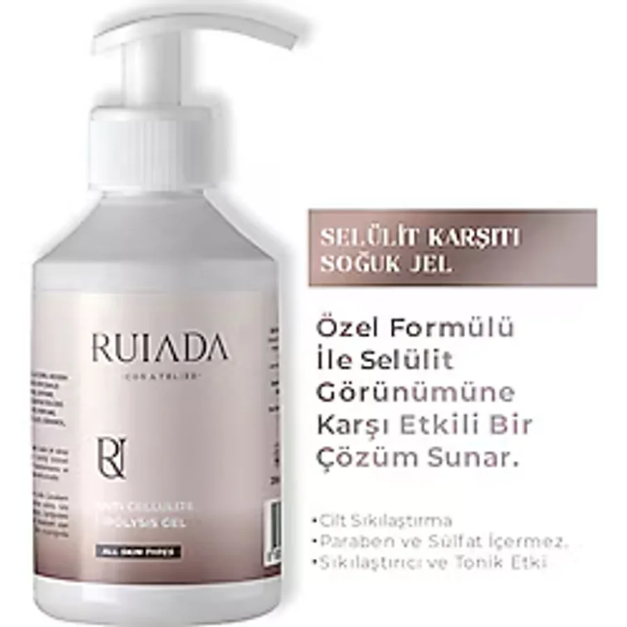 RUIADA Sıkılaşmaya Yardımcı Selülit & Çatlak Karşıtı Anti Cellulite Gel 250 ml