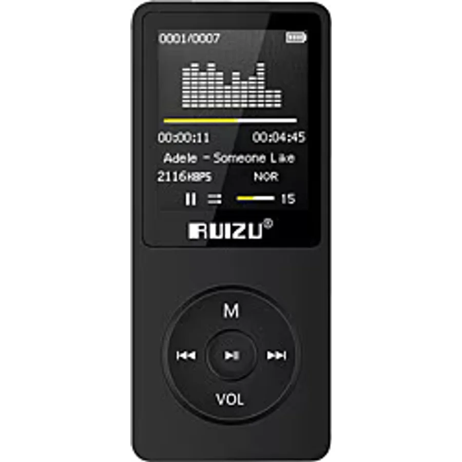 Ruizu X02 Ultra İnce 4 GB FM Radyolu MP3 Çalar