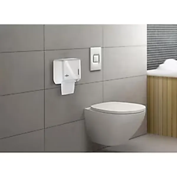 Rulopak Mini Tekçek Tuvalet Kağıdı Dispenseri - Beyaz