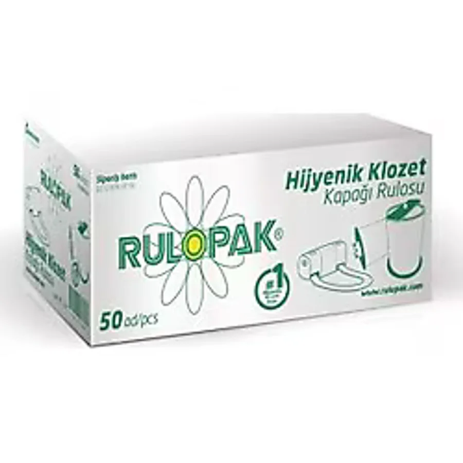 Rulopak Sensörlü Hijyenik Klozet Kapağı Rulosu 50'li