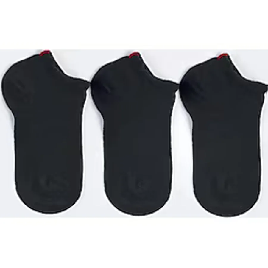 Run 3 lü Çocuk Basic Patik Çorap Siyah/Siyah/Siyah