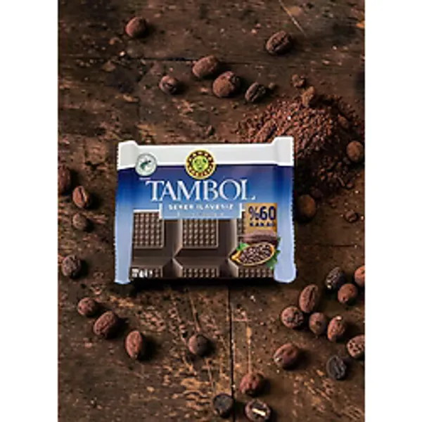 Russet Tambol Şeker İlavesiz Bitter Çikolata 77 Gr Kahve Dünyası % 60 Kakao